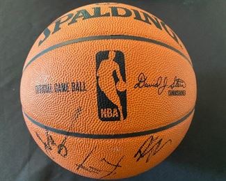 Memphis Grizzley Team Autographed Basketball - 2009