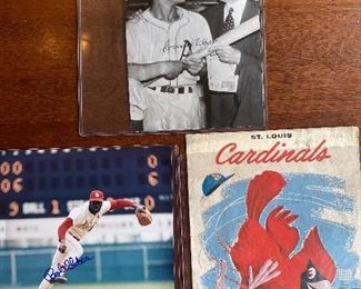 Ty Cobb, Bob Gibson, and Connie Mack Autographs