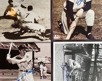 Joe Dimaggio autographed pictures