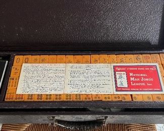 vintage mahjong set