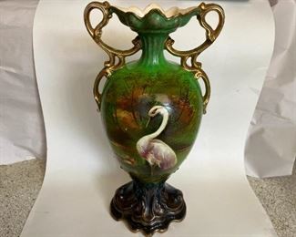 19th c. Hand Painted Vase