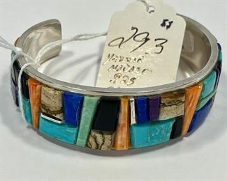 Yazzie Navajo .925 Bracelet.  We have lots of Costume Jewelry