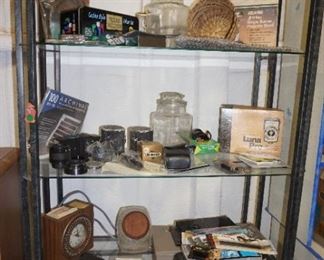 cameras, canisters, poker set, decor, household