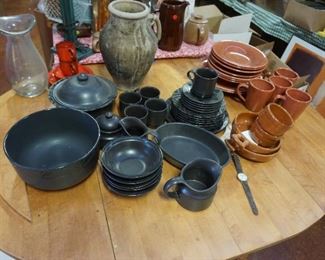 Pottery Barn dishes,  Platzgraf, pottery, Frankoma, large vase