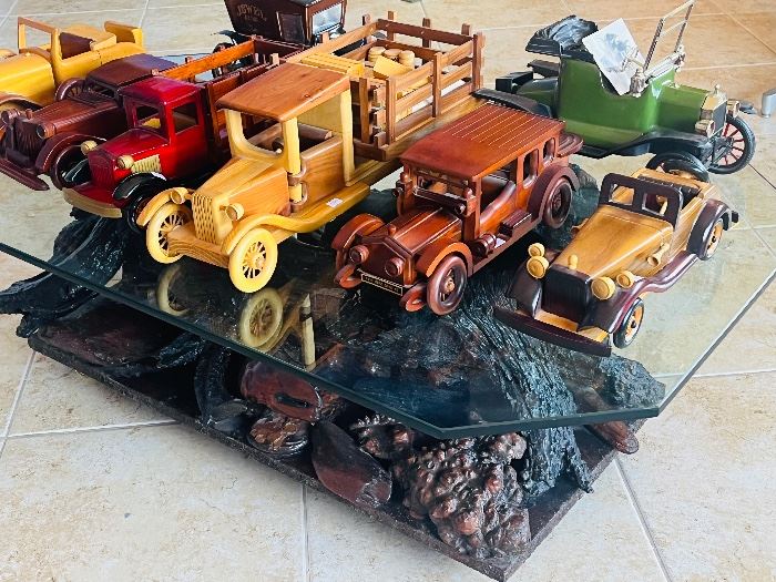 Wood Carving Car Collection 