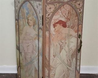 Handpainted Bedside/ Corner Storage Table 