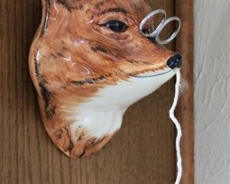 Vintage Puppy Dog Ceramic String Scissor Holder