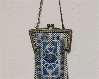 Antique Enamel Mesh Purse 