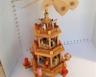 Wood nativity windmill