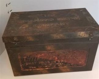 The Diamond Match Company tin holder