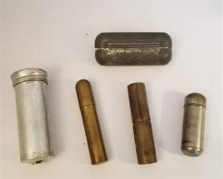 Vintage match safe set of 5