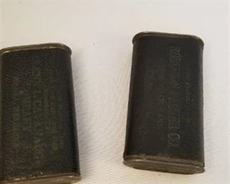 Vintage match safe set of 2