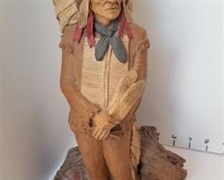 Chief Hollow Horn Bear sculpture