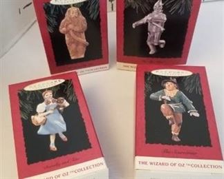 Hallmark Wizard of Oz collection ornaments
