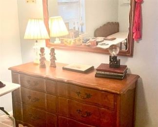 Maple dresser/mirror