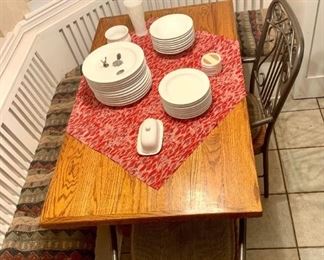 Small table made by Mr. Rogers.