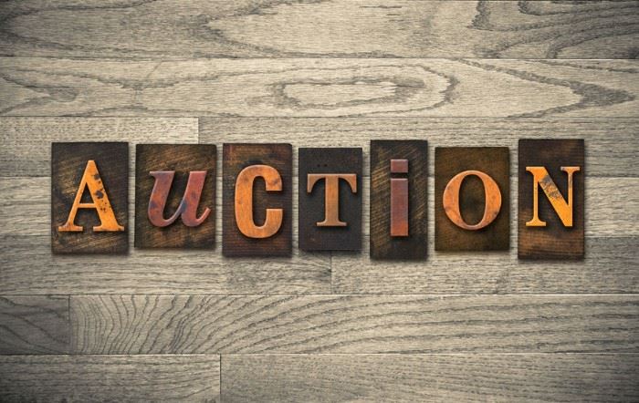 Auction Sign Image Wood