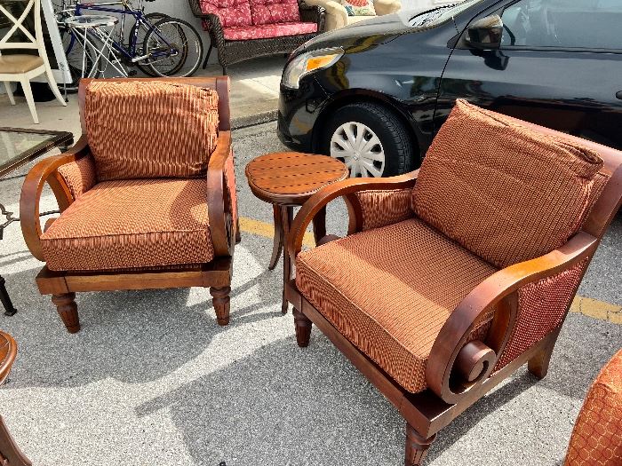 Two beautiful with arm chairs. Sold separately or together