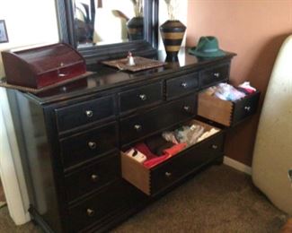 Bedroom dresser with matching bed