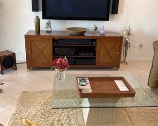 AREA RUG                               CREDENZA                                             -THIS TV NOT FOR SALE