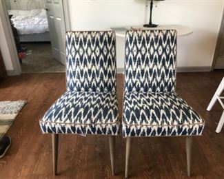 Anthropologie dinner chairs x2 