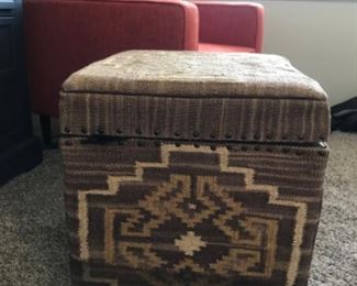 South western style ottoman with storage