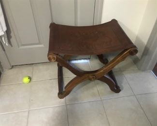 South west stool with western design detail