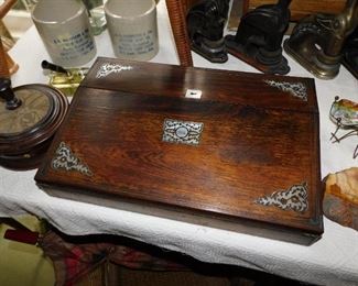 Mother of Pearl Inlaid Lap-Desk 19thC.