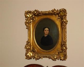 Oil Portrait FABULOUS FRAME !