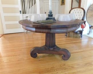 Empire 19thC. Center Hall Table 