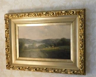 Oil Painting on Canvas 19thC by W. Bruce 