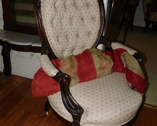 Balloon Back Victorian Chair 