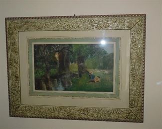 MANY lithographs in this sale have antique frames in wonderful condition ! 