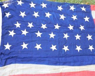 Detail of large 34 STAR FLAG
