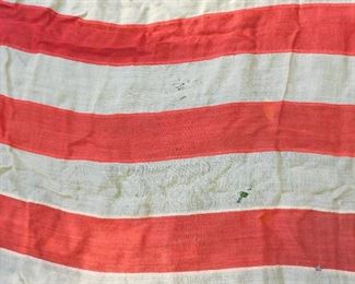 Detail of large 34 star flag