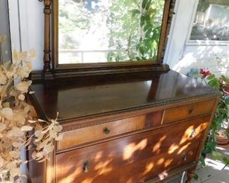 Dresser on back porch 