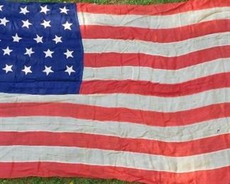FAMILY HELD UNTIL NOW ! RARE 34 STAR FLAG LARGE 5 feet by 10 1/2 FEET Circa 1860 era