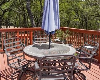 Patio table and chairs