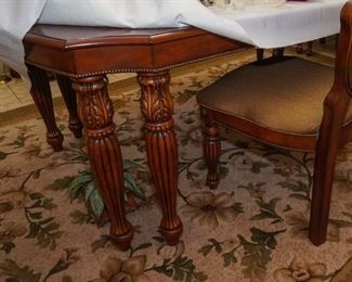 China cabinet and dining table with chairs