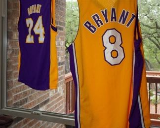Kobe Bryant jerseys -THESE WERE PULLED BY THE FAMILY