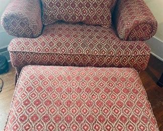 Lovely LaZboy Chair and A Half   with Ottoman