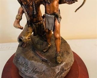 Legends Fine Art Sculpture
   “Guiding Hand”
Signed by C.A. Pardell