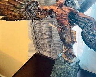 Legends Bronze & Pewter Sculpture 
    The First Release of The Mystical Quest “Vision Quest”
Signed by Dan Medina