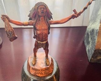 Legends Fine Art Sculpture
  “  Wakan Tanka!    “Give Us Peace” 
Signed by C.A. Pardell