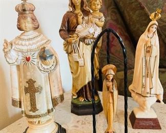 Collection of Vintage Religious Statuary
