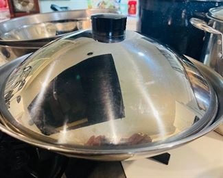 Vintage Stainless Steel Faberware Electric Wok 