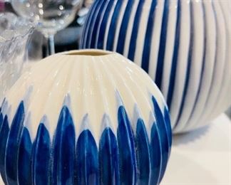 Lovely Blue & White Nobel Experience Vases