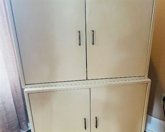 Pair (2) Mid Century Blonde  Chest 
Can be Separated or Stacked 
   One is Made for Television