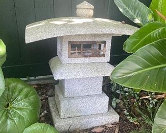 Stone garden pagoda 