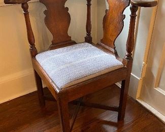 Antique English corner chair 
